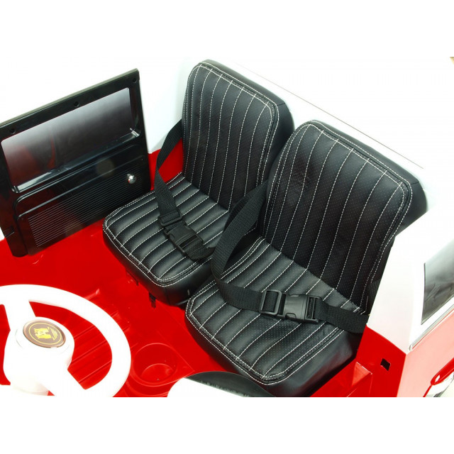 Dvojmiestný Volkswagen Transporter T1 Samba bus s 2.4G DO, otváracími dverami, pérovaním, originálnym zvukom, EVA,USB,TF,MP3