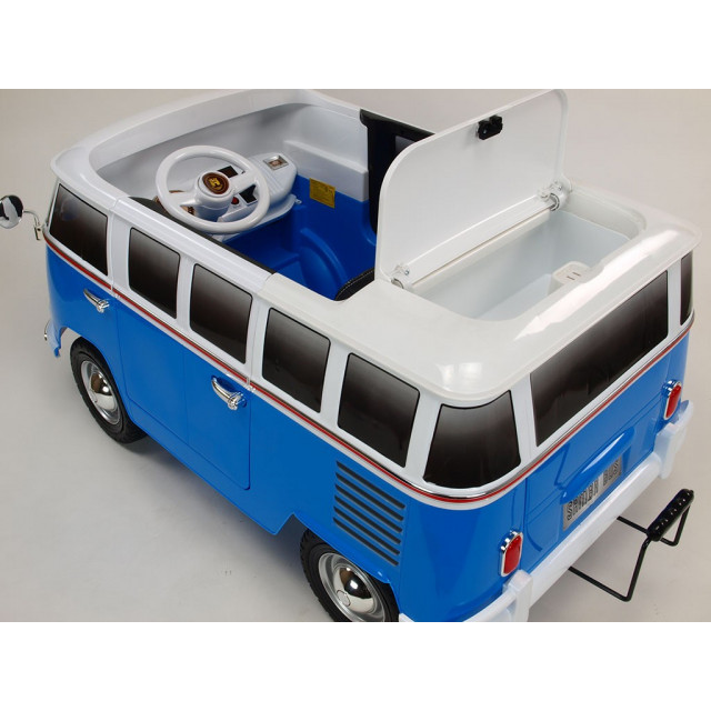 Dvojmiestný Volkswagen Transporter T1 Samba bus s 2.4G DO, otváracími dverami, pérovaním, originálnym zvukom, EVA,USB,TF,MP3