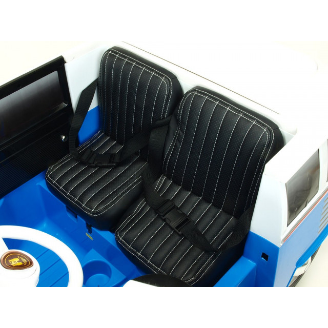 Dvojmiestný Volkswagen Transporter T1 Samba bus s 2.4G DO, otváracími dverami, pérovaním, originálnym zvukom, EVA,USB,TF,MP3