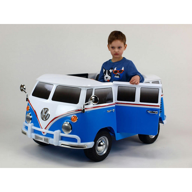 Dvojmiestný Volkswagen Transporter T1 Samba bus s 2.4G DO, otváracími dverami, pérovaním, originálnym zvukom, EVA,USB,TF,MP3