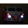 Dvojmiestný Volkswagen Transporter T1 Samba bus s 2.4G DO, otváracími dverami, pérovaním, originálnym zvukom, EVA,USB,TF,MP3