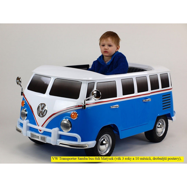 Dvojmiestný Volkswagen Transporter T1 Samba bus s 2.4G DO, otváracími dverami, pérovaním, originálnym zvukom, EVA,USB,TF,MP3