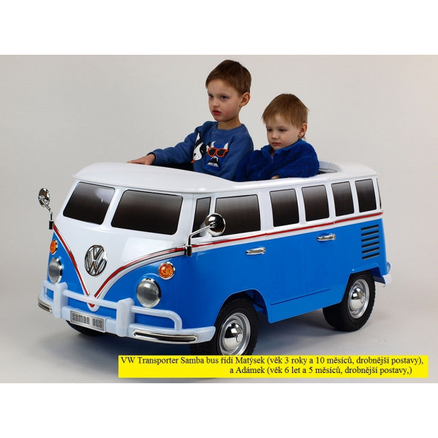 Dvojmiestný Volkswagen Transporter T1 Samba bus s 2.4G DO, otváracími dverami, pérovaním, originálnym zvukom, EVA,USB,TF,MP3