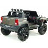 2-stný Hummer Simba s 2,4G DO,EVA kolesami,kývajúcimi nápravami,tlmičmi,USB,TF,Mp3,voltmetrom,čalunenou sedačkou,strieborná met.
