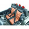 2-stný Hummer Simba s 2,4G DO,EVA kolesami,kývajúcimi nápravami,tlmičmi,USB,TF,Mp3,voltmetrom,čalunenou sedačkou,strieborná met.