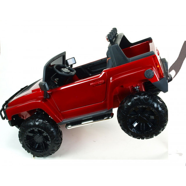 2-stný Hummer Simba s 2,4G DO,EVA kolesami,kývajúcimi nápravami,tlmičmi,USB,TF,Mp3,voltmetrom,čalunenou sedačkou,strieborná met.