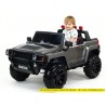 2-stný Hummer Simba s 2,4G DO,EVA kolesami,kývajúcimi nápravami,tlmičmi,USB,TF,Mp3,voltmetrom,čalunenou sedačkou,strieborná met.