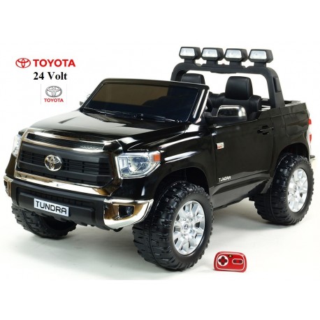 Najväčšie elektrické autíčko Toyota Thundra 24V s 2.4G DO,otváracími dverami,USB, TF,Mp3,LED svetlami, svietiaciou rampou,čierne