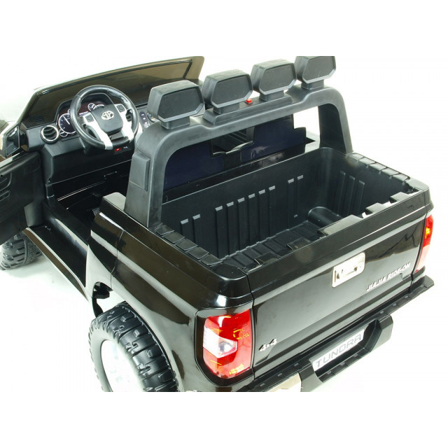 Najväčšie elektrické autíčko Toyota Thundra 24V s 2.4G DO,otváracími dverami,USB, TF,Mp3,LED svetlami, svietiaciou rampou,čierne