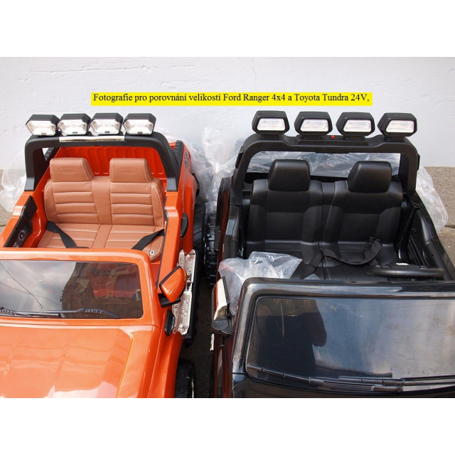 Najväčšie elektrické autíčko Toyota Thundra 24V s 2.4G DO,otváracími dverami,USB, TF,Mp3,LED svetlami, svietiaciou rampou,čierne