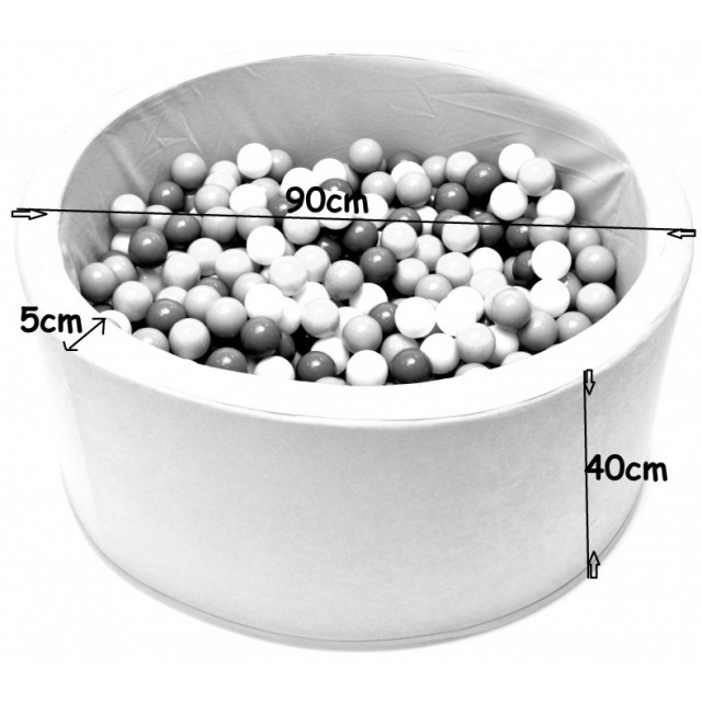 Bazén pre deti 90x40cm kocka + 200 balónikov