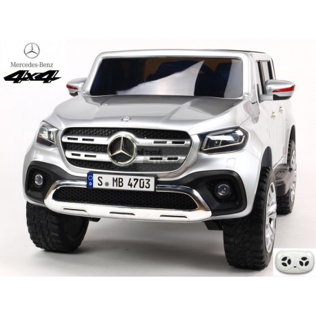 Mercedes – Benz X-Class 4x4, 2-miestný pick up s 2.4G DO, plynulým rozjazdom,USB, čalunením, EVA kolesami, modrá metalíza