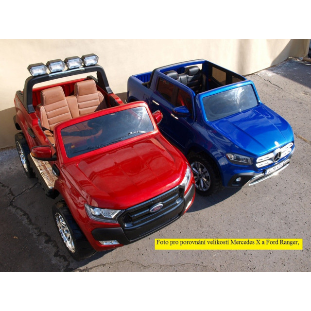 Mercedes – Benz X-Class 4x4, 2-miestný pick up s 2.4G DO, plynulým rozjazdom,USB, čalunením, EVA kolesami, modrá metalíza