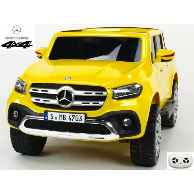 Mercedes – Benz X-Class 4x4, 2-miestný pick up s 2.4G DO, plynulým rozjazdom,USB, čalunením, EVA kolesami, modrá metalíza