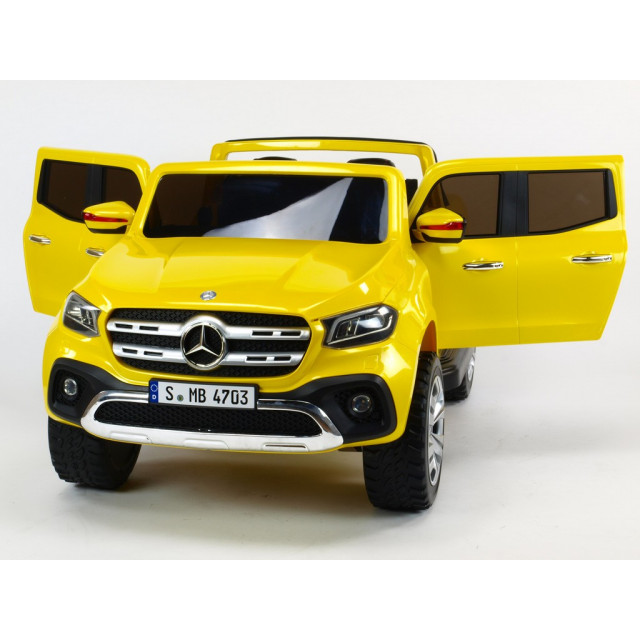 Mercedes – Benz X-Class 4x4, 2-miestný pick up s 2.4G DO, plynulým rozjazdom,USB, čalunením, EVA kolesami, modrá metalíza