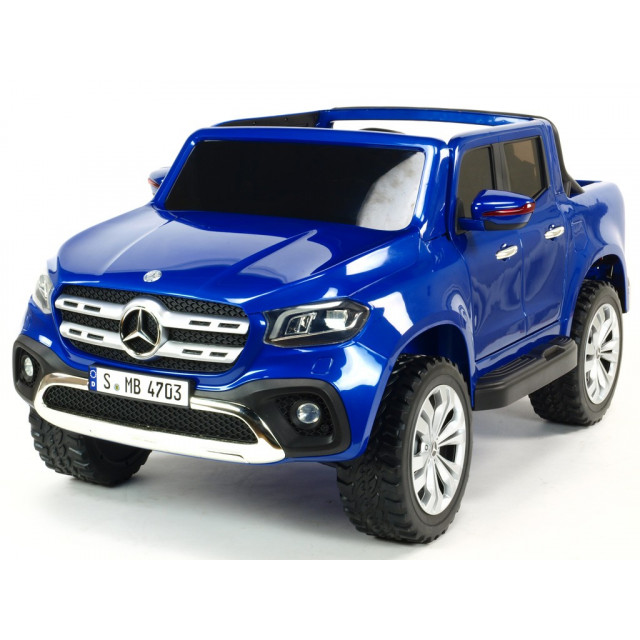 Mercedes – Benz X-Class 4x4, 2-miestný pick up s 2.4G DO, plynulým rozjazdom,USB, čalunením, EVA kolesami, modrá metalíza