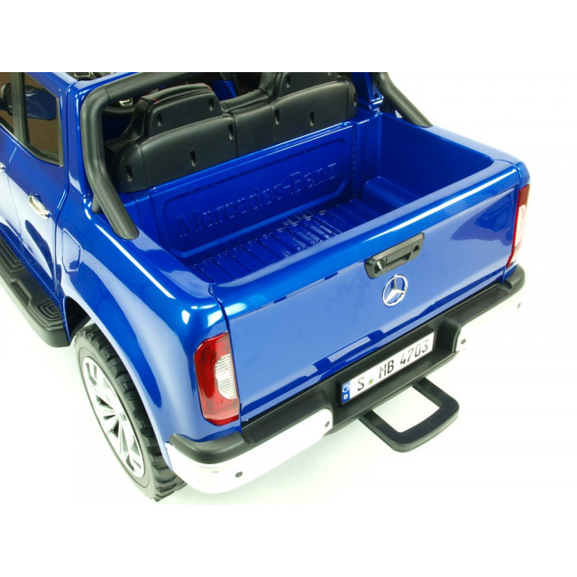 Mercedes – Benz X-Class 4x4, 2-miestný pick up s 2.4G DO, plynulým rozjazdom,USB, čalunením, EVA kolesami, modrá metalíza