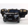 BMW X6 s 2,4G bluetooth DO, EVA kolesami, otváracími dverami,12V, čalunenou vyšívanou sedačkou, lakované čiernou farbou