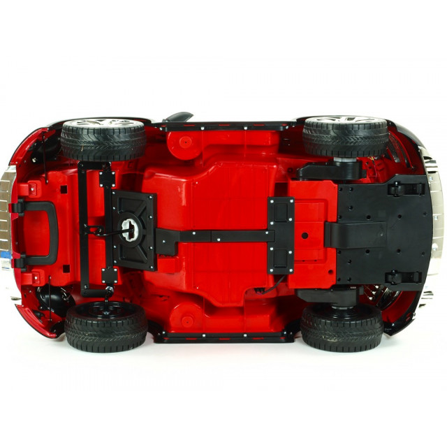 Mercedes - Benz S63 AMG, s 2.4G DO, pérovaním obidvoch náprav, EVA kolesami,12V, jahodovo červený