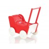Drevený kočík pre bábiky ECO TOYS - ružový