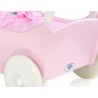 Drevený kočík pre bábiky ECO TOYS - ružový