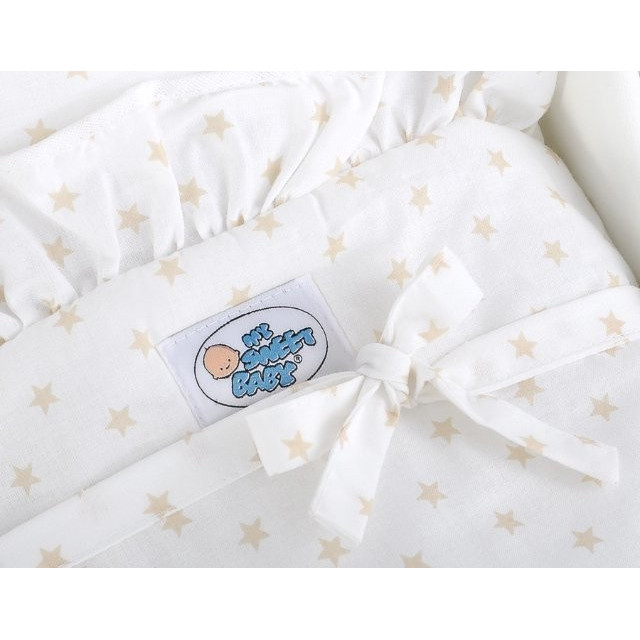 Drevený kočík pre bábiky ECO TOYS - ružový