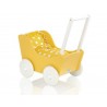 Drevený kočík pre bábiky ECO TOYS - ružový