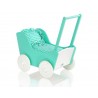 Drevený kočík pre bábiky ECO TOYS - ružový