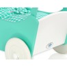 Drevený kočík pre bábiky ECO TOYS - ružový