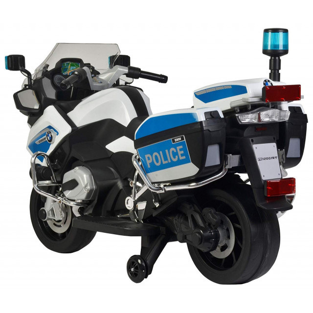 Cestná závodná motorka, 12 V, 2x motor, EVA kolesá, voltmeter, USB, TF, Mp3, LED osvetlenie