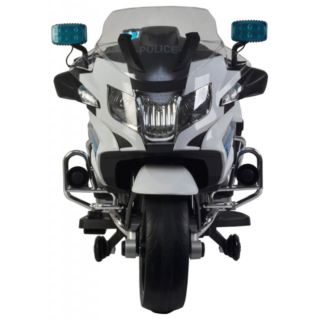 Cestná závodná motorka, 12 V, 2x motor, EVA kolesá, voltmeter, USB, TF, Mp3, LED osvetlenie