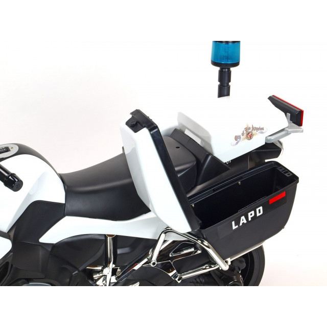 Cestná závodná motorka, 12 V, 2x motor, EVA kolesá, voltmeter, USB, TF, Mp3, LED osvetlenie