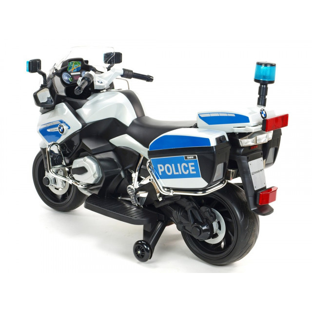 Cestná závodná motorka, 12 V, 2x motor, EVA kolesá, voltmeter, USB, TF, Mp3, LED osvetlenie