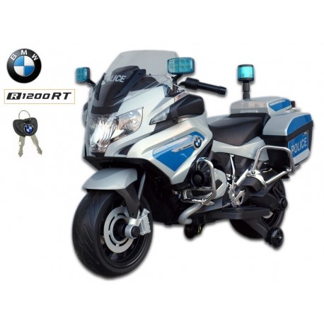 Cestná závodná motorka, 12 V, 2x motor, EVA kolesá, voltmeter, USB, TF, Mp3, LED osvetlenie