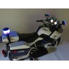 Cestná závodná motorka, 12 V, 2x motor, EVA kolesá, voltmeter, USB, TF, Mp3, LED osvetlenie