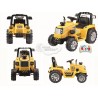 Traktor 12V s 2,4G  DO, s mohutnými kolesami a konštrukciou, svetelnými LED efekty, 2xnáhon, žltý
