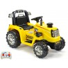 Traktor 12V s 2,4G  DO, s mohutnými kolesami a konštrukciou, svetelnými LED efekty, 2xnáhon, žltý