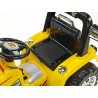 Traktor 12V s 2,4G  DO, s mohutnými kolesami a konštrukciou, svetelnými LED efekty, 2xnáhon, žltý