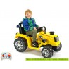 Traktor 12V s 2,4G  DO, s mohutnými kolesami a konštrukciou, svetelnými LED efekty, 2xnáhon, žltý
