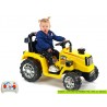Traktor 12V s 2,4G  DO, s mohutnými kolesami a konštrukciou, svetelnými LED efekty, 2xnáhon, žltý