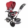Trojkolka s vodiacou tyčou a strieškou - červená