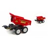 Vlečka za traktor Dumper maxi veľká, výklopná, 4 kolesová, dĺžka 87cm, Made in France
