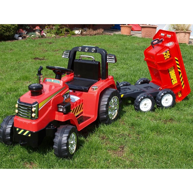 Vlečka za traktor Dumper maxi veľká, výklopná, 4 kolesová, dĺžka 87cm, Made in France