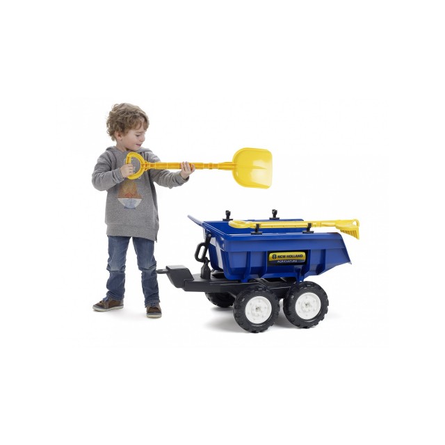 Vlečka za traktor Dumper maxi veľká, výklopná, 4 kolesová, dĺžka 87cm, Made in France