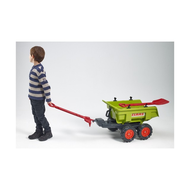Vlečka za traktor Dumper maxi veľká, výklopná, 4 kolesová, dĺžka 87cm, Made in France