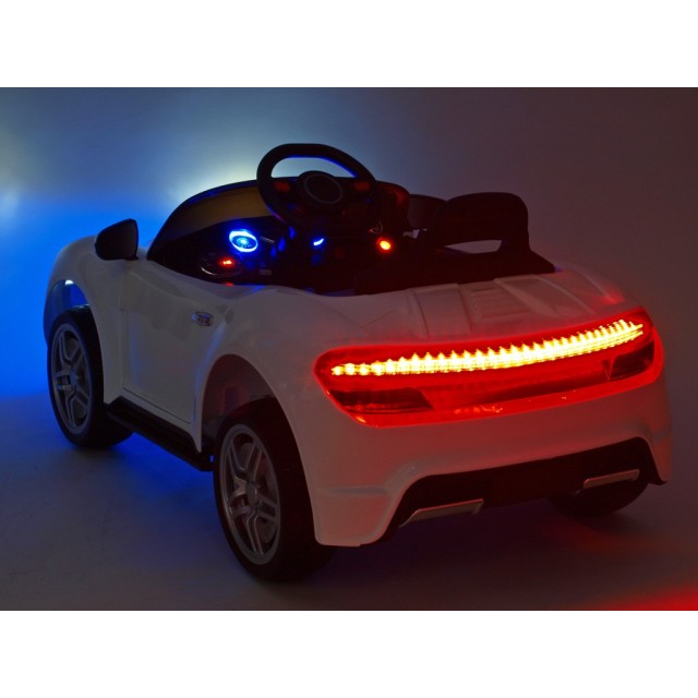Elektrické autíčko NEON s 2.4G DO, EVA kolesami, USB digi playerom, LED efektami, vypínateľnou kývajúcou zadnou nápravou,12V