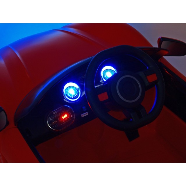 Elektrické autíčko NEON s 2.4G DO, EVA kolesami, USB digi playerom, LED efektami, vypínateľnou kývajúcou zadnou nápravou,12V