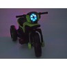 Policajná motorka na veľkých kolesách, 2 x motor 6V, 2 x náhon