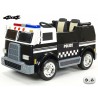 Dvojmiestný policajný bus 4x4 s 2,4 G DO, megafónom, sirénou, majákom, USB, MP3, voltmetrom, EVA kolesami