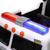 Dvojmiestný policajný bus 4x4 s 2,4 G DO, megafónom, sirénou, majákom, USB, MP3, voltmetrom, EVA kolesami